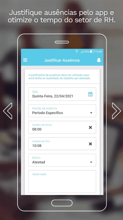 Secullum Ponto RH Basic — aplicativo Central do Funcionário — imagem 4