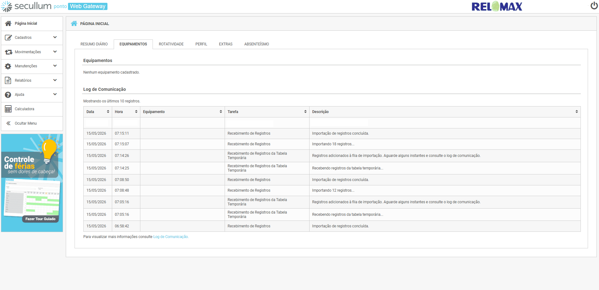 Secullum Ponto RH Gateway